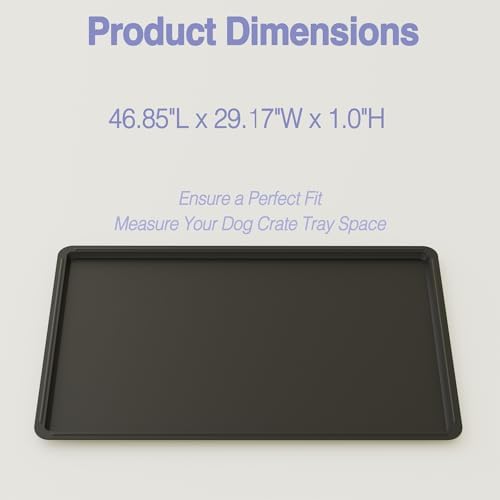 Dog Crate Tray Replacement,46.8-Inch Reinforced Chew-Resistant Pan - Image 6