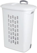 Sterilite Ultra Wheeled Hamper, Laundry Basket w/Flip-Top Lid, 6-Pack by Sterilite