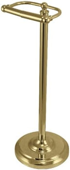 Kingston Brass CC2007 Vintage Freestanding Toilet Paper Holder, Brushed Brass 6 x 7.5 x 21.5 by Kingston