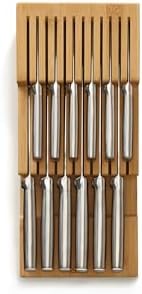 Joseph Joseph DrawerStore Knife Organizer, holds up to 12+ knives, Kitchen Organization & Drawer Storage, Bamboo - Image 3