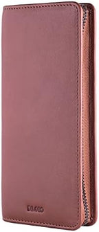DiLoro Leather Zippered Triple or Quad Pen Case Pencil Pouch Holder for Three or Four Fountain Ballpoint Rollerball Pens or Glasses (Nappa Bugatti) - Image 3