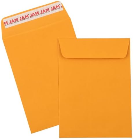JAM PAPER 5 1/2 x 7 1/2 Open End Catalog Envelopes with Peel and Seal Closure - Brown Kraft Manila - Bulk 250/Box - Image 5
