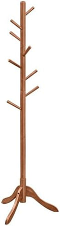 VASAGLE Solid Wood Coat Rack, Free Standing, Tree-Shaped, with 8 Hooks by VASAGLEbySONGMICSHOME