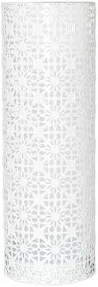 Concepts 8x20 inch Heavy Duty Metal Umbrella Stand - Durable Storage Holder for Umbrellas - Indoor and Outdoor Use - Stylish and Modern Organizer for Entryways. (White Flower Lace) - Image 6