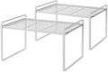 Shantton Cabinet Shelf Organizer, Pantry Shelf Rack, White 16.1x10.6x9.5 by Shantton