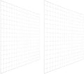 PATIKIL Wire Grid Panels Gridwall Panel 39" x 32" White 2Pcs by PATIKIL
