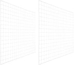 PATIKIL Wire Grid Panels Gridwall Panel 39" x 32" White 2Pcs by PATIKIL