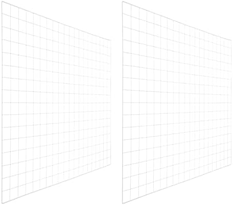 PATIKIL Wire Grid Panels Gridwall Panel 39" x 32" White 2Pcs by PATIKIL