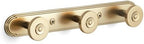 Coat Rack Wall Mounted,Champagne Bronze Zinc Alloy with 3 Hooks by Deuschwer