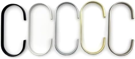 NAHANCO C Shaped Accessory Hook Hanger, Chrome – 100 Count - Image 6