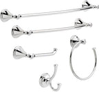 Delta Towel Rack | 18 Inch Polished Chrome Towel Bar for Bathroom, Kitchen | Cassidy Accessories - Image 2