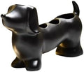 Creative Dachshund Toothbrush Holder, Cute Dachshund-Shaped Toothbrush Holders, Ceramic Bathroom Countertop Accessories, Personalized Decoration, for Bathroom Home(Black) by Unknown
