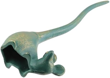 Antrader Cast Iron Paper Towel Holder Countertop,Paper Holder for Bathroom & Kitchen,Mouse Shaped,35.7 x 13cm,(Green) - Image 5