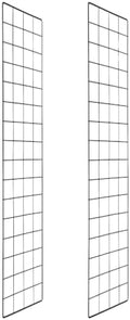 PATIKIL Wire Grid Panels Gridwall Panel 31" x 8" Black 2Pcs by PATIKIL