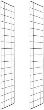 PATIKIL Wire Grid Panels Gridwall Panel 31" x 8" Black 2Pcs by PATIKIL