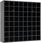2 Pcs Paint Organizer, Wall-mountable Craft Paints Storage Rack, PVC Board,12.99X3.54X12.99 in,for DIY Crafters Spray Painters Studios, Galleries (Black) - Image 4