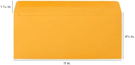 JAM PAPER #12 Envelopes - 4 3/4 x 11 - Brown Kraft Manila - Bulk 250/Box - Image 7