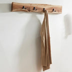 Alaterre Furniture Alpine Natural Live Edge Wood Coat Rack – 36 Inch Solid Wood Wall-Mounted Coat Hook with 4 Double Hooks – Modern Farmhouse Storage Organization for Entryway, Hallway, or Mudroom - Image 2