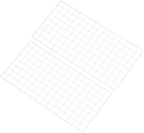 PATIKIL 31.5"x16" Wire Grid Panel, 2 Pack Board Photo Pictures Memo Display Grid Panels Hanging Organizer Wall Decorative Panel for Home Office Wedding, White by PATIKIL