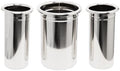 3-Inch 1PCS And 2-Inch 2PCS Hot Tool Holder Canister Package, Blow Dryer & Curling Iron Holder Tube, Closed Bottom Heat-Resistant Hair Dryer Organizer for Salon & Home (Stainless Steel) by QUEESALN