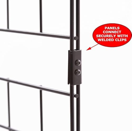 Econoco Portable Grid Panels, Black, 3 Pack, 2' x 6' - Image 4