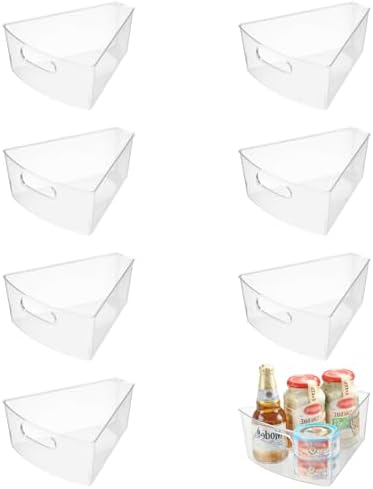 Lazy Susan Organizer Bins,10.2”x 9.4”x 4”, 26" Diameter(8) by OMNISAFE
