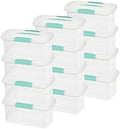 Sterilite Nesting ShowOffs Medium Storage Bins with Lids & Handles, 12-Pack by Sterilite
