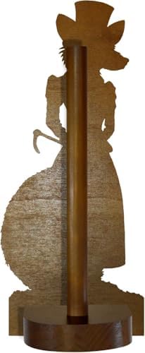 British Fun Toilet Roll Storage & Kitchen Towel Holder Wooden Stand | Horse Riding Artwork Gift | Novelty Kitchen & Bathroom Decor & Accessories | A Standout Piece of Functional Equestrian Decor. - Image 3