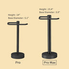 YUMORE Hand Towel Holder Stand Countertop, Pro Max Matte Black - Image 3