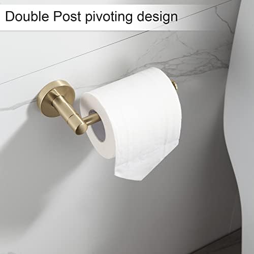 BGL Bathroom Accessory Set Brushed Gold 4 Pieces Towel Rack Set - Image 4