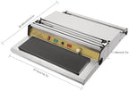 18 Inch/45CM Hand Wrapping Machine Film Wrapper for Food Packaging, Large Tray Cling Film Wrapper Dispenser with 5-Level Adjustable Heat, Cutter and Heating Plate Individual On/Off Control - Image 3