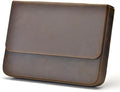 Lanxivi 12 Fountain Pen Case Genuine Leather Organizer, Crazy Horse Cowhide Leather Portable Pen Bag Pouch Drawer Style by LanxiviDirect