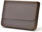 Lanxivi 12 Fountain Pen Case Genuine Leather Organizer, Crazy Horse Cowhide Leather Portable Pen Bag Pouch Drawer Style by LanxiviDirect