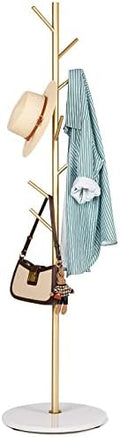 ZOZOE Coat Rack Stand with Marble Base,Golden Metal Coat Rack Freestanding by ZOZOECoatRackfreestanding