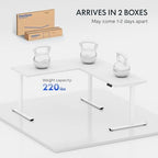 FLEXISPOT 71 x 63 Reversible L-Shaped Corner Standing Desk, White - Image 4
