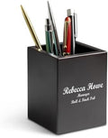 Executive Gift Shoppe | Cherry Finish Wood Personalized Pen and Pencil Cup by ExecutiveGiftShoppe
