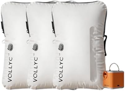 Travel Vacuum Bags with Pump, 25L Large Capacity Vacuum Bags for Travel, IPX7 Waterproof, Travel Essentials Compression Bags for Luggage Backpack Suitcase Home Storage by VOLLYC