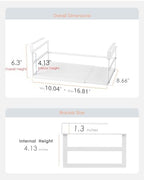 Under Shelf Storage Basket, 2-Pack Under Cabinet Shelf Organizer - Image 3
