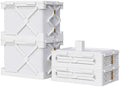 Storage Bags for Clothing - 14.8 Gal Space Saver Collapsible Vacuum Storage Boxes with Lids, Stackable Storage Bins, Large blanket Storage Bags for Comforter, Sweaters & Cashmere(2-Pack) by ANTBOX
