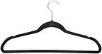 Simplify 10 Super Slim Velvet Huggable Hangers in Black - Image 2
