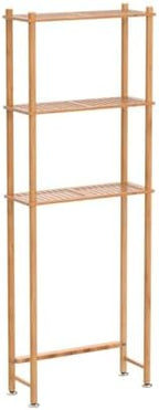 AmazerBath Bamboo Over The Toilet Storage Shelf, 3-Tier Bathroom Over Toilet Organizer Rack, Freestanding Above Toilet Shelf for Bathroom, Laundry, Space Saver, Natural Color - Image 5