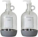 Laundry Detergent Dispenser Set, Clear & White, 128 Fluid oz, 4Pc - Image 3