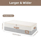 Wedding Dress Storage Box, Large Wedding Dress Preservation Box with 5 Cedar Wood Blocks, 30 Sheets of Acid-Free Tissue Paper, Microfiber Gloves, and Dust-Proof Bag-BeigeGrey - Image 2
