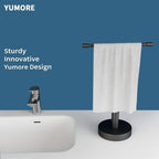 YUMORE Hand Towel Holder Stand Countertop Free Standing,Matte Black Hand Towel Rack for Bathroom Kitchen - Image 2