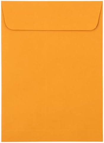 JAM PAPER 5 1/2 x 7 1/2 Open End Catalog Envelopes with Peel and Seal Closure - Brown Kraft Manila - Bulk 250/Box - Image 2