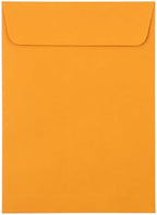 JAM PAPER 5 1/2 x 7 1/2 Open End Catalog Envelopes with Peel and Seal Closure - Brown Kraft Manila - Bulk 250/Box - Image 2