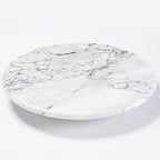 jalz jalz 12'' Marble Lazy Susan for Countertop Kitchen Turntable Storage Turner countertop Organizer Convenient Serving Rotation Spinning Tabletop Organizer Swiveling Serving Tray Revolving Platter by jalzjalz