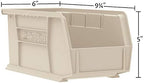 Akro-Mils 30237 AkroBins Plastic Storage Bins, 9"x6"x5", Clear, 12-Pack - Image 2
