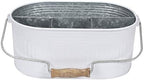 Alpha Living Home White Silverware Organizer, Farmhouse Cutlery Holder Tray - Image 5