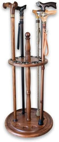 Asterom Cane Stand - Wooden Holder for Walking Sticks, Canes (Caramel) by Asterom
